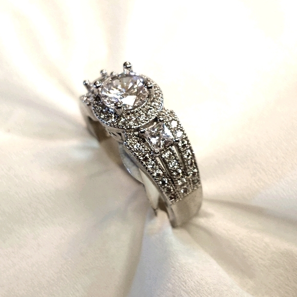 White sapphire brilliant, silver .925 - Picture 3 of 6